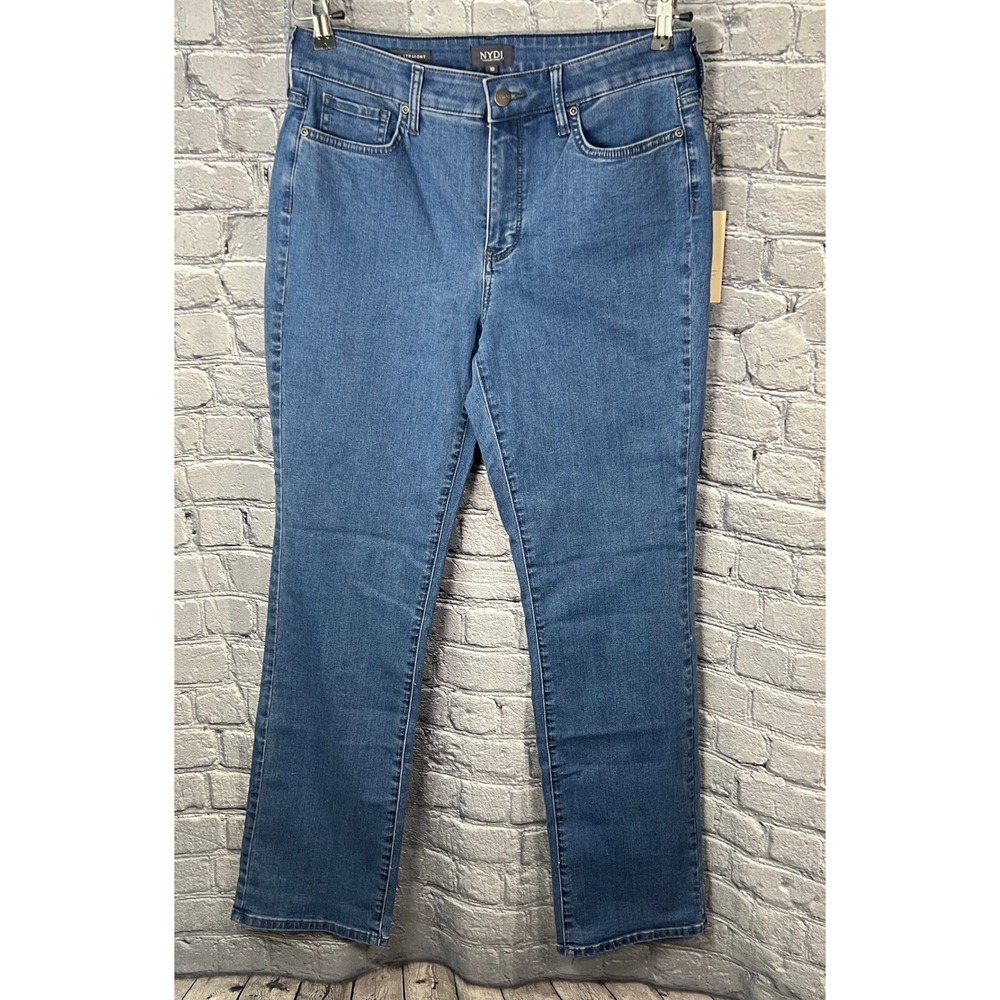 NYDJ‎  Lift x Tuck Marilyn Straight Leg Jeans Stretch Size 10 x 32 NWT
